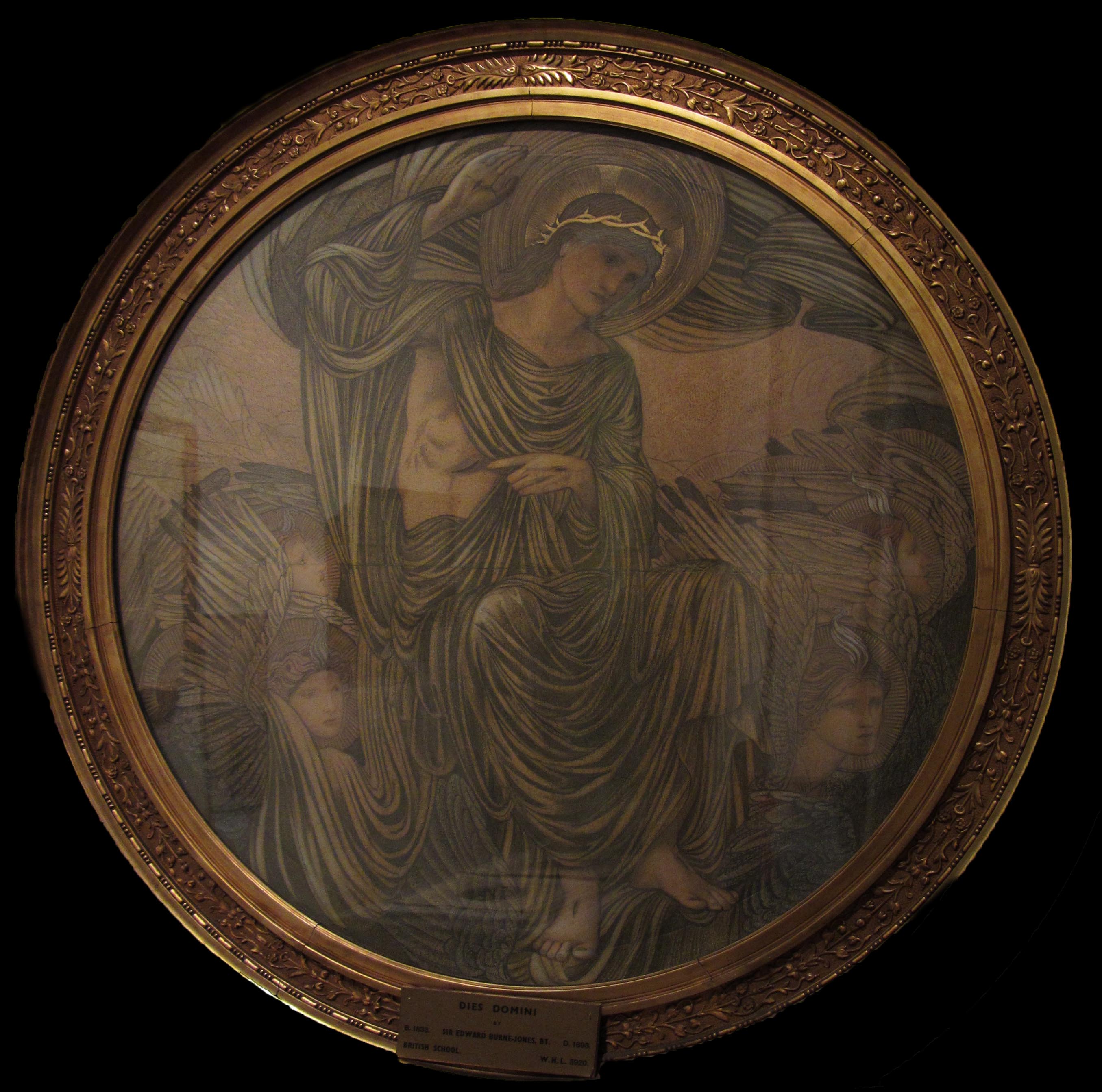 Burne-Jones Catalogue Raisonné | Dies Domini (Lady Lever), cartoon BJ 204,  for the rose window of the chancel E-window, for St Michael & St Mary  Magdalene Easthampstead, Berks