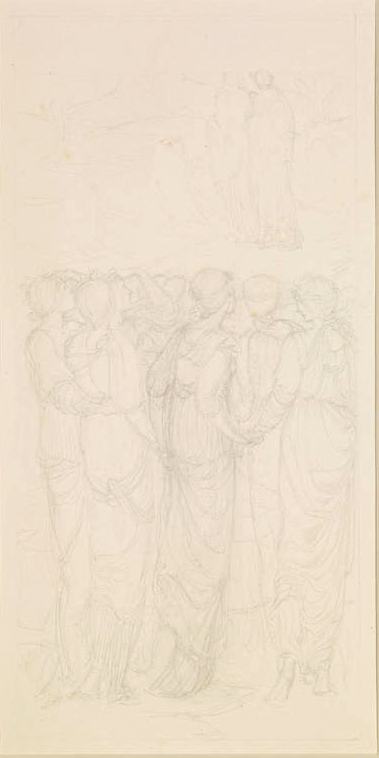 Burne-Jones Catalogue Raisonné | Sketch for Who is this that cometh out ...