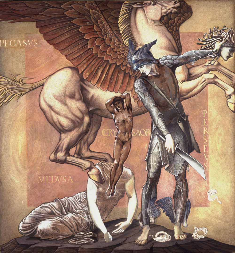 Greek Mythology Art Goddess Oil Painting Perseus and Gorgon 