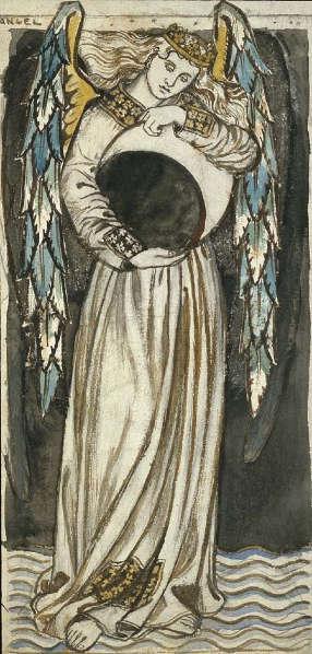 Leicester Galleries | An Angel holding a waning Moon - Angel of Night